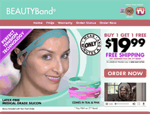 Tablet Screenshot of beautyband.com